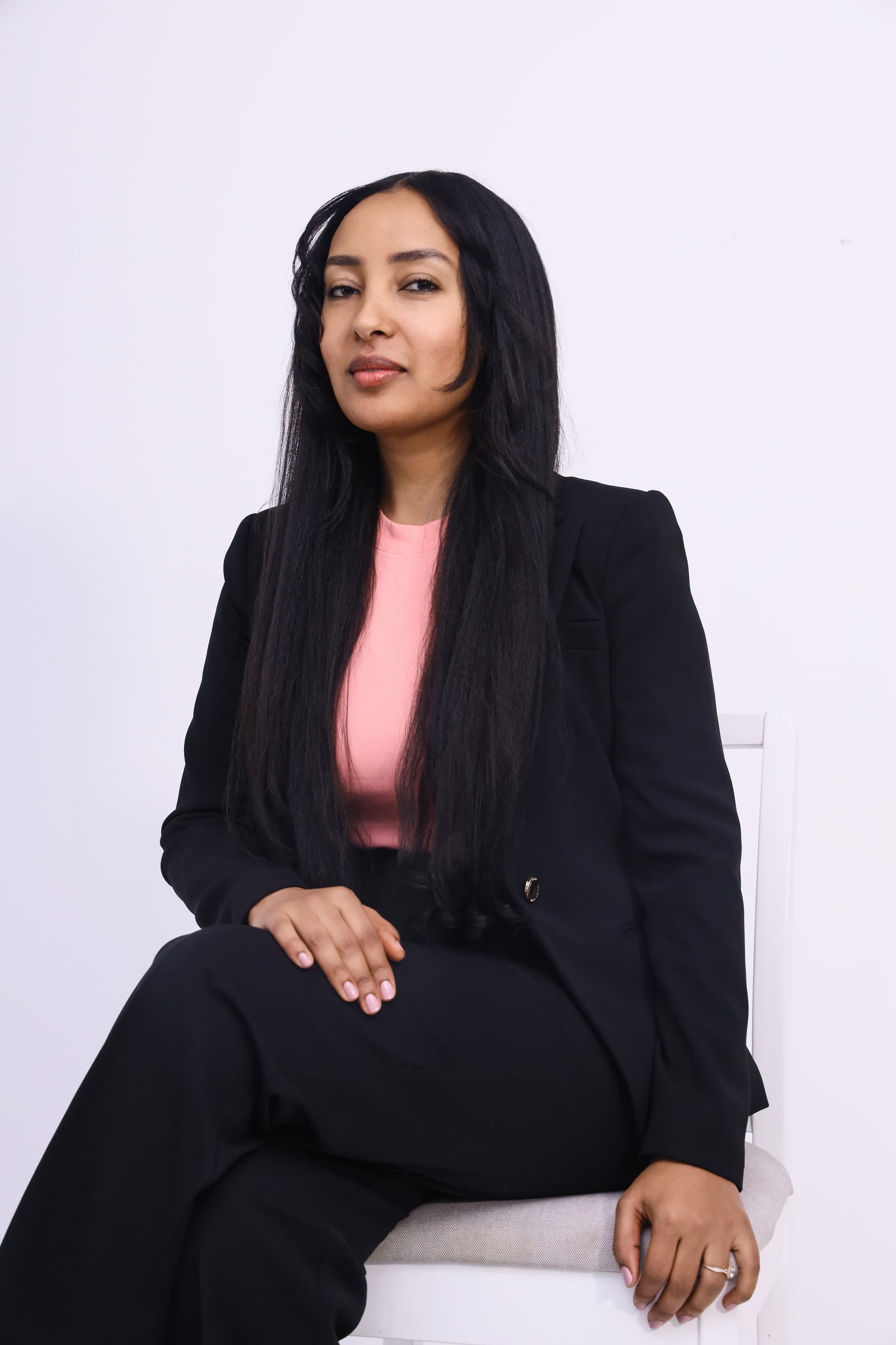 Artist's creative headshot with textured backdrop